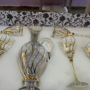 ensemble verre à eau et carafe de luxe