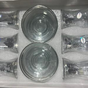 Set de 6 verres et 6 sous tasses